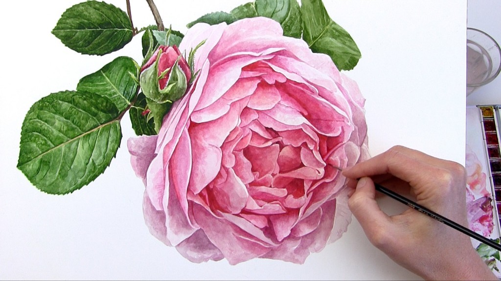 Watercolour artwork with flowers | STAEDTLER